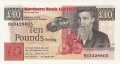 Northern Bank Ltd 10 Pounds, 24. 8.1990